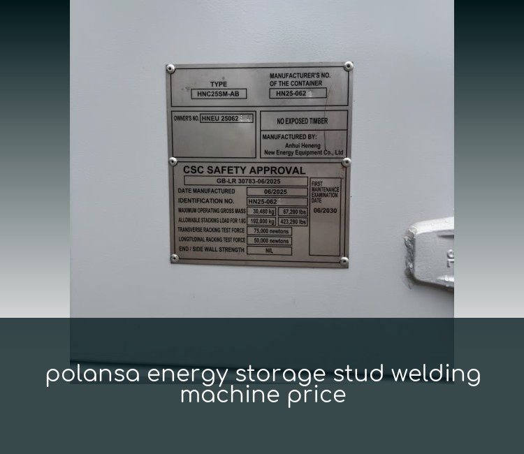 polansa energy storage stud welding machine price