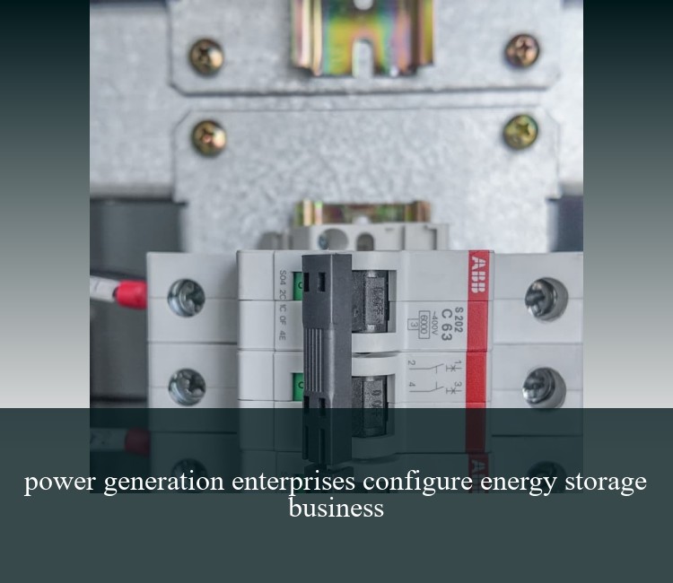 power generation enterprises configure energy storage business
