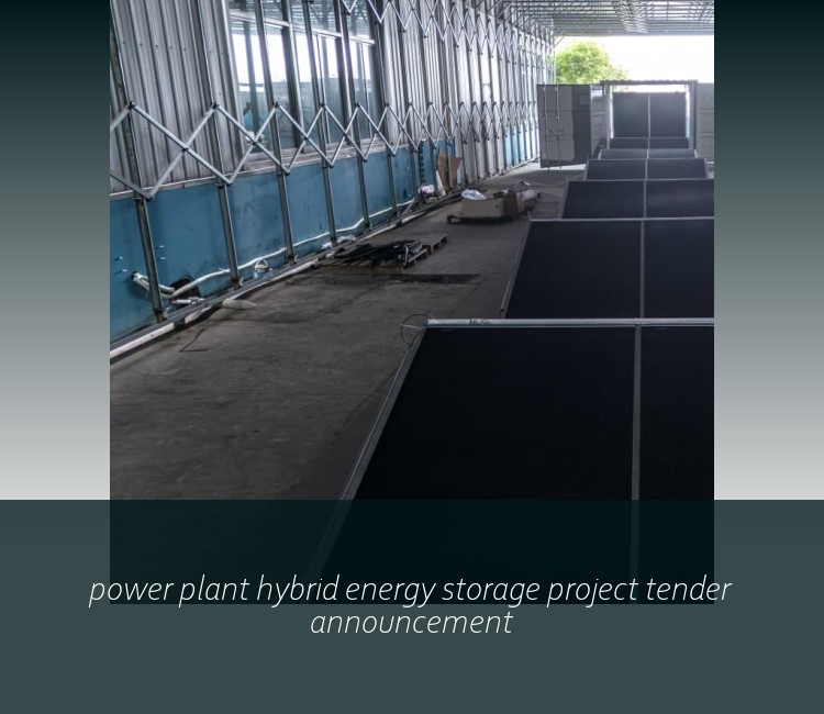 power plant hybrid energy storage project tender announcement