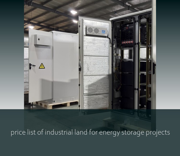price list of industrial land for energy storage projects