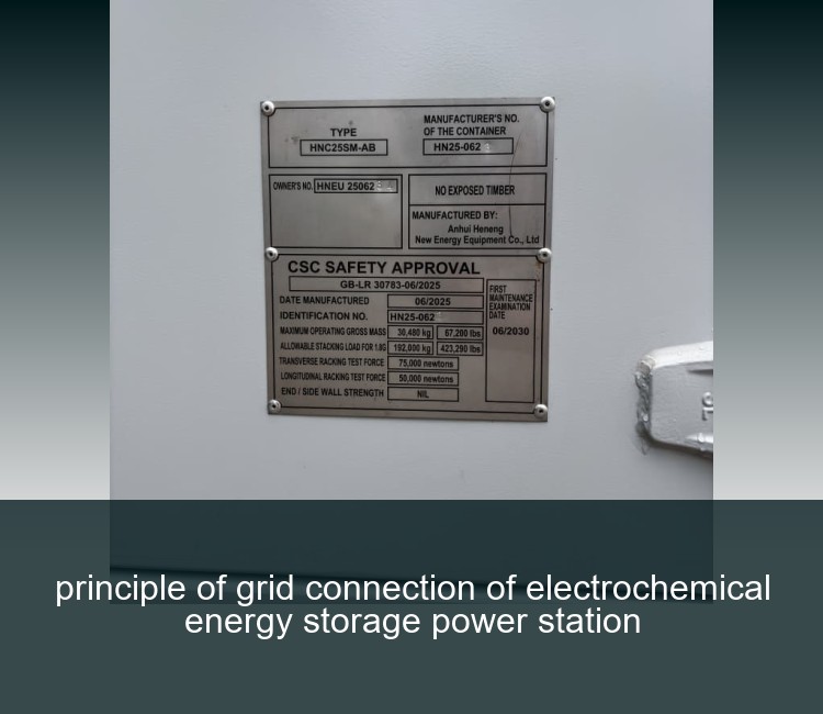 principle of grid connection of electrochemical energy storage power station