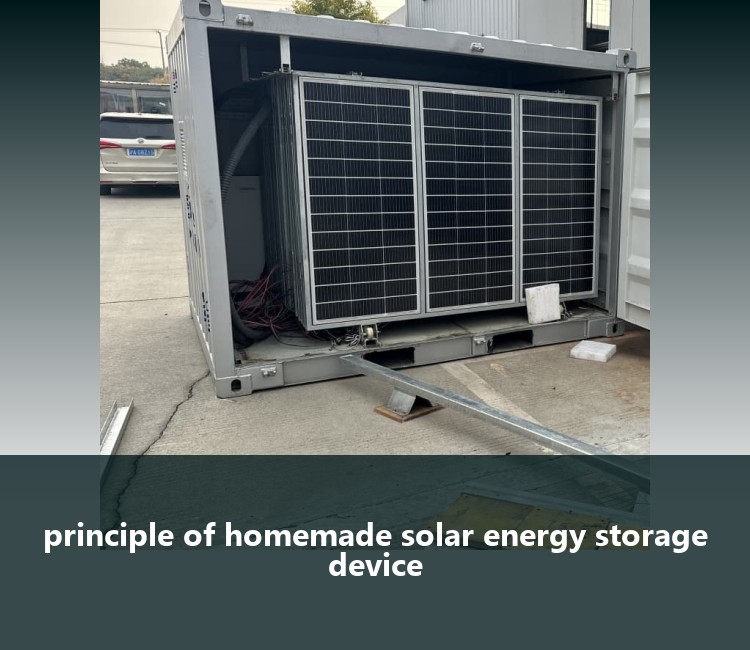 principle of homemade solar energy storage device
