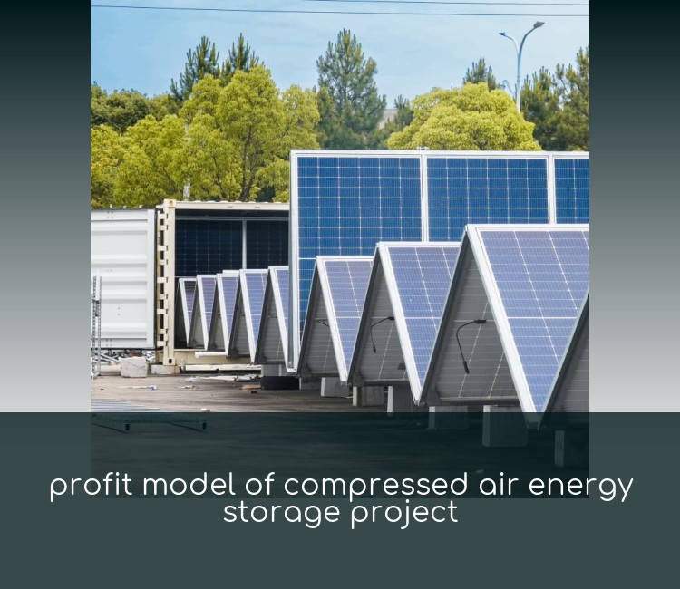profit model of compressed air energy storage project