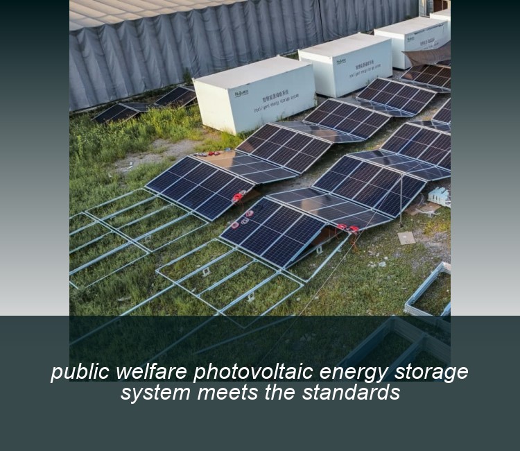 public welfare photovoltaic energy storage system meets the standards