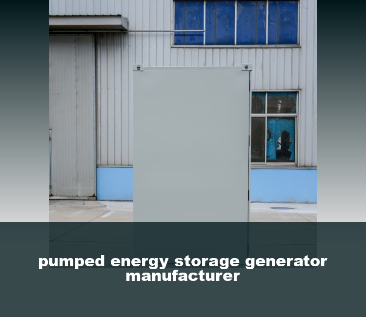 pumped energy storage generator manufacturer