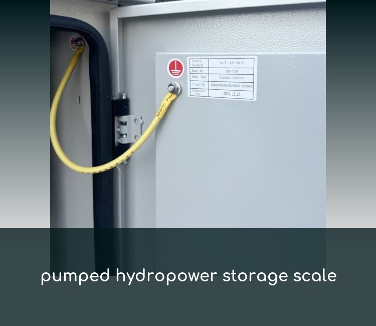 pumped hydropower storage scale