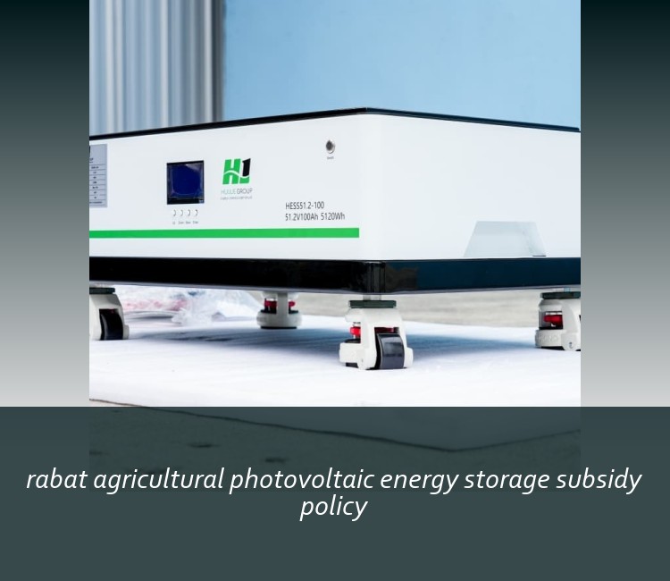 rabat agricultural photovoltaic energy storage subsidy policy
