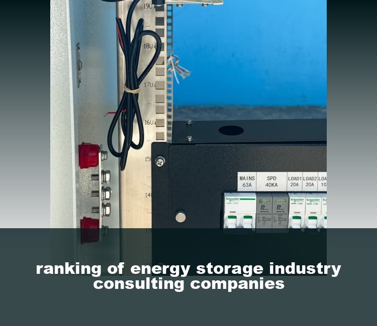 ranking of energy storage industry consulting companies