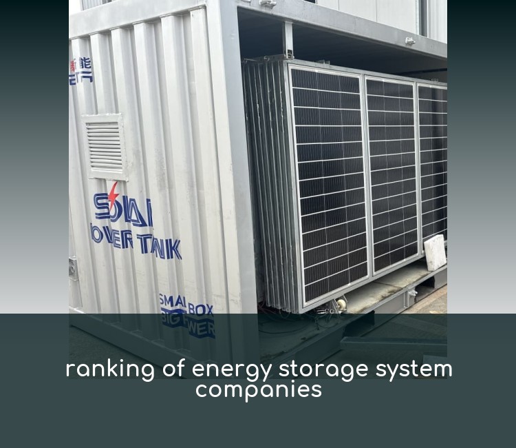 ranking of energy storage system companies