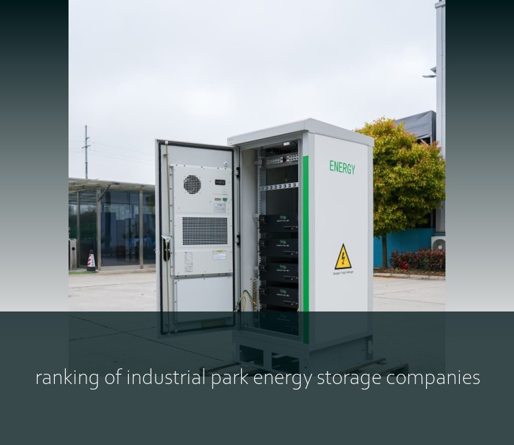 ranking of industrial park energy storage companies