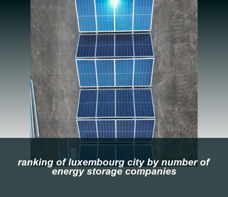 ranking of luxembourg city by number of energy storage companies