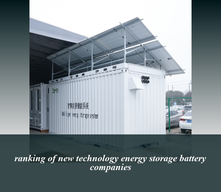 ranking of new technology energy storage battery companies