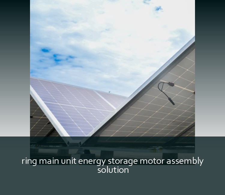 ring main unit energy storage motor assembly solution