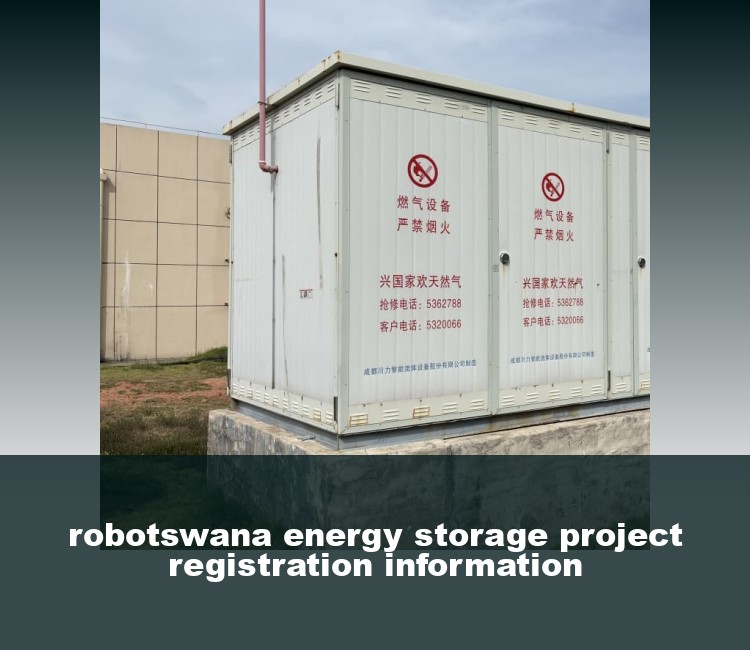 robotswana energy storage project registration information