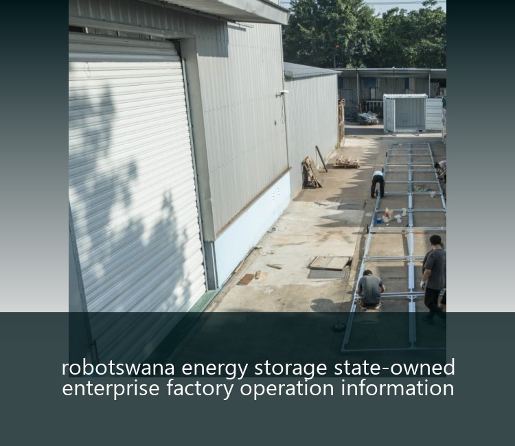 robotswana energy storage state-owned enterprise factory operation information