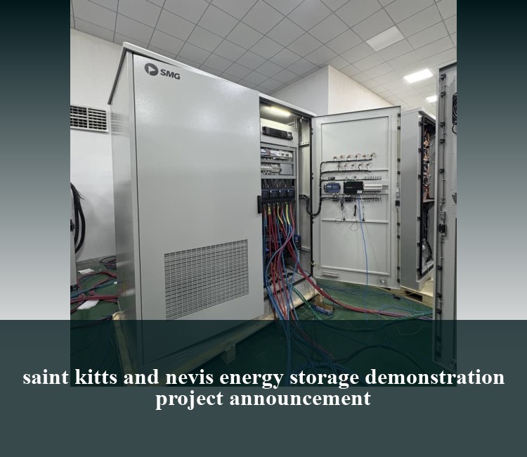 saint kitts and nevis energy storage demonstration project announcement