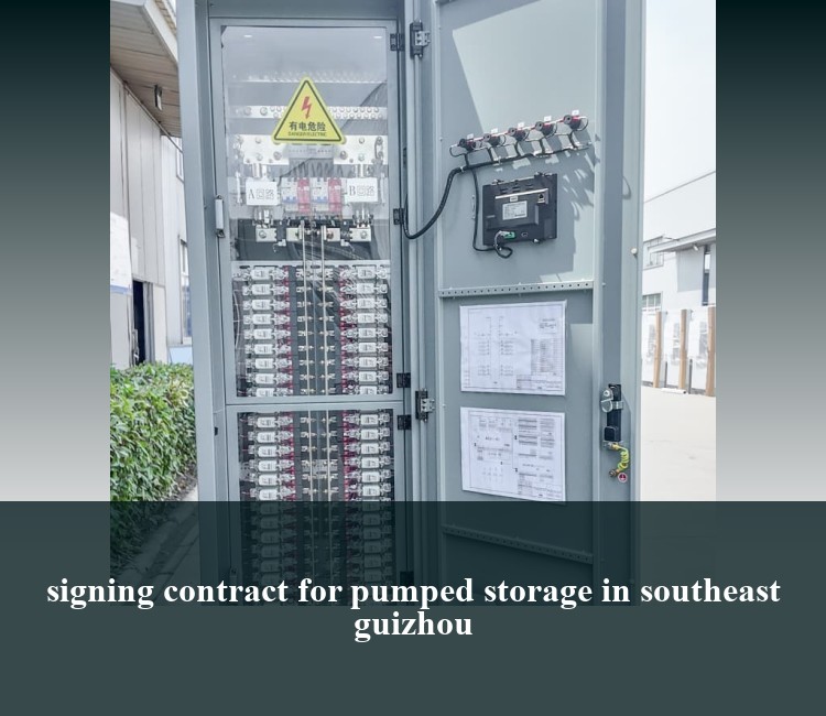 signing contract for pumped storage in southeast guizhou