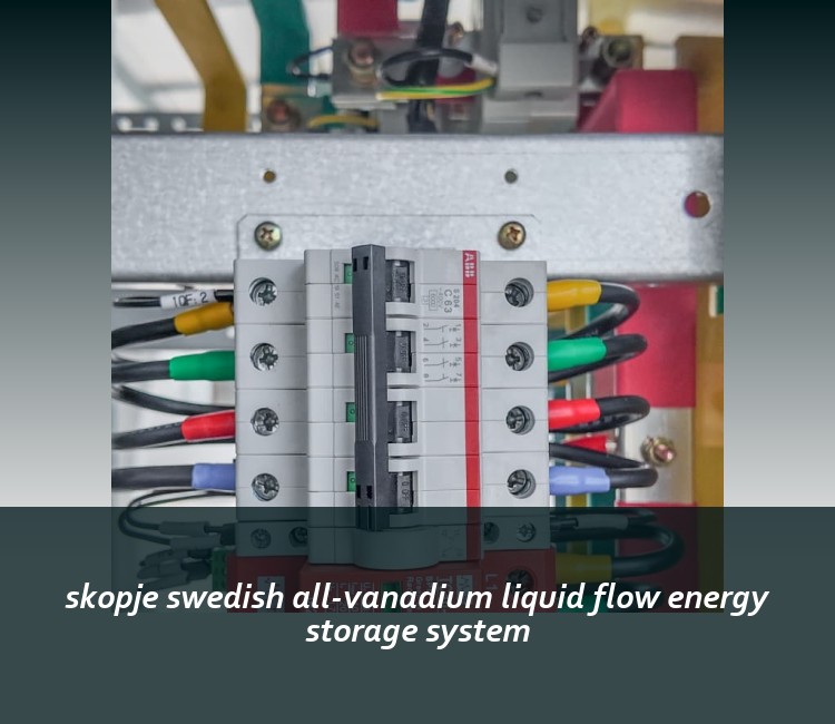 skopje swedish all-vanadium liquid flow energy storage system