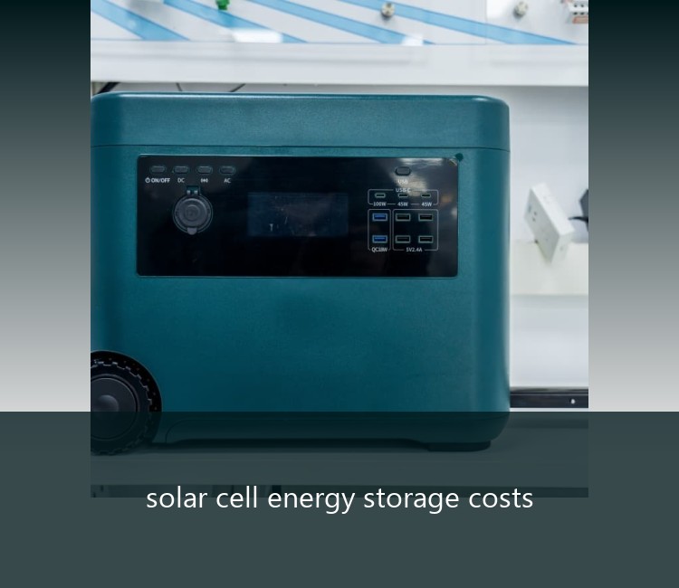 solar cell energy storage costs