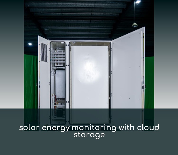 solar energy monitoring with cloud storage