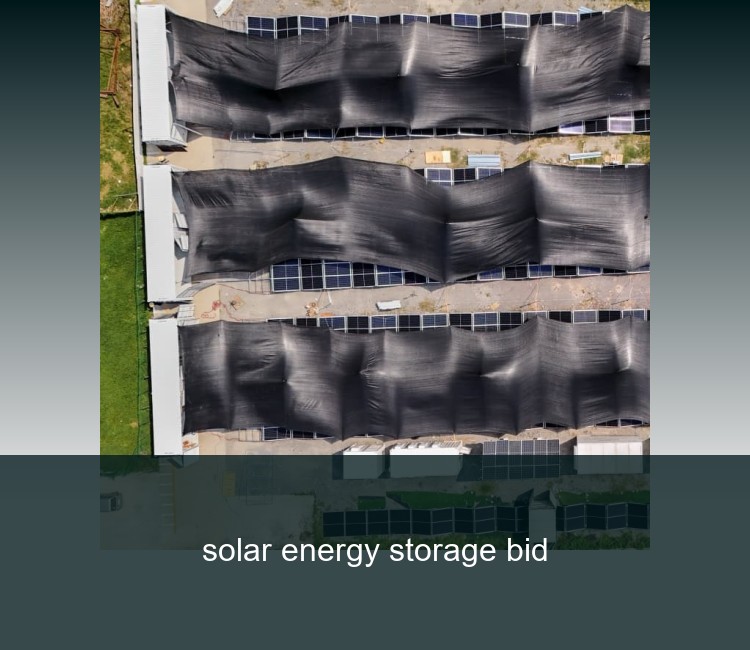 solar energy storage bid