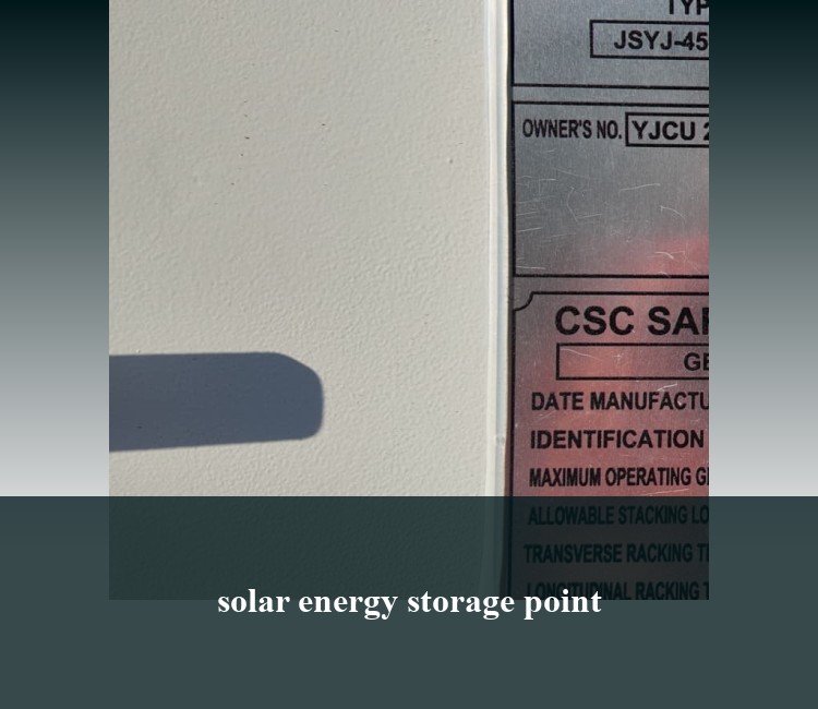 solar energy storage point