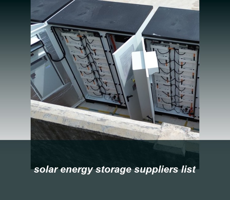 solar energy storage suppliers list