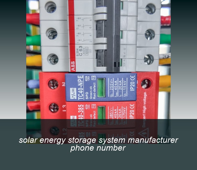 solar energy storage system manufacturer phone number