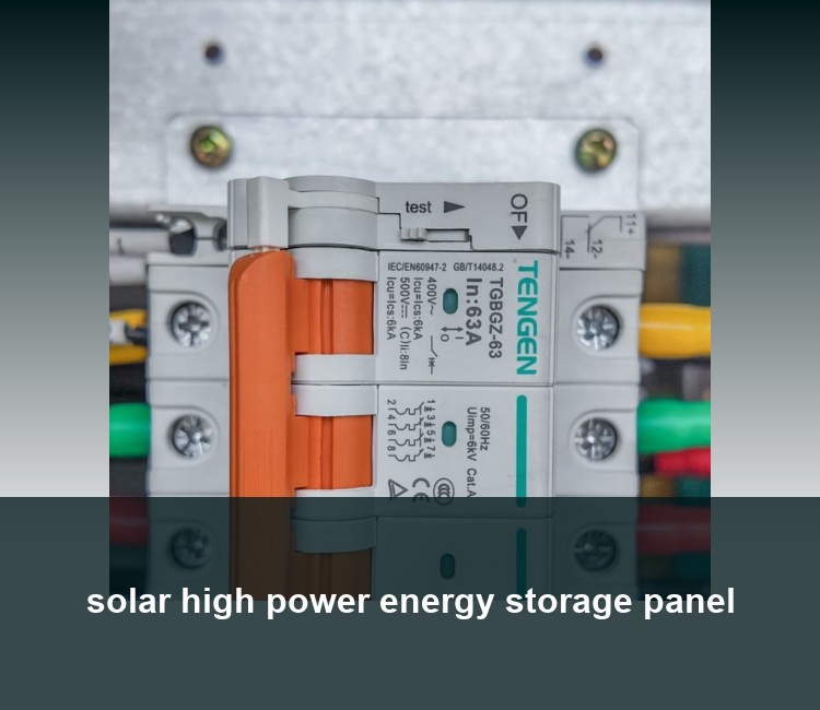 solar high power energy storage panel
