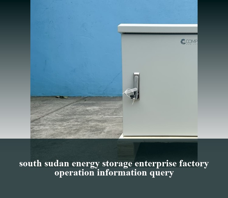 south sudan energy storage enterprise factory operation information query