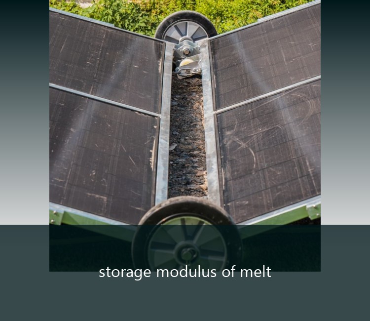 storage modulus of melt
