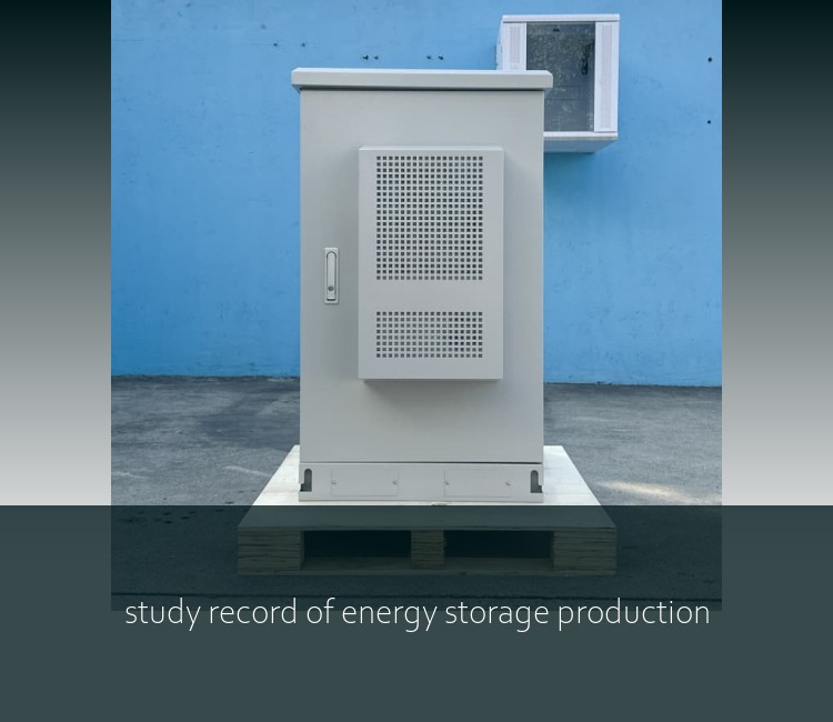 study record of energy storage production
