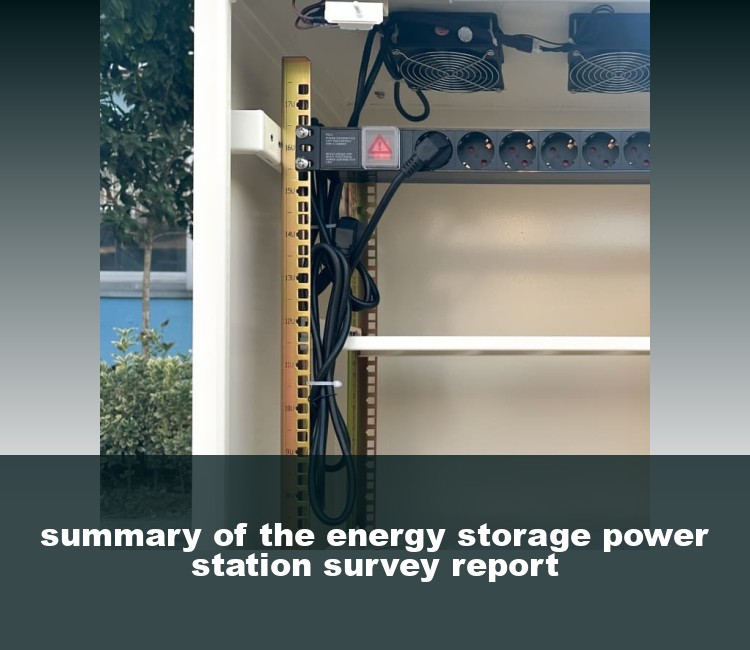 summary of the energy storage power station survey report