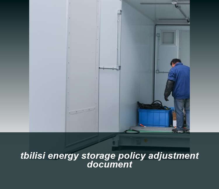 tbilisi energy storage policy adjustment document