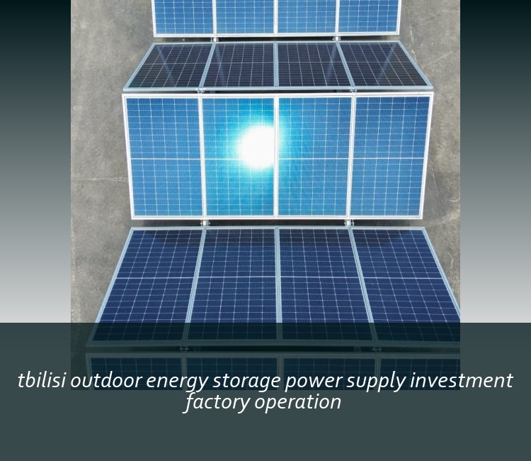 tbilisi outdoor energy storage power supply investment factory operation