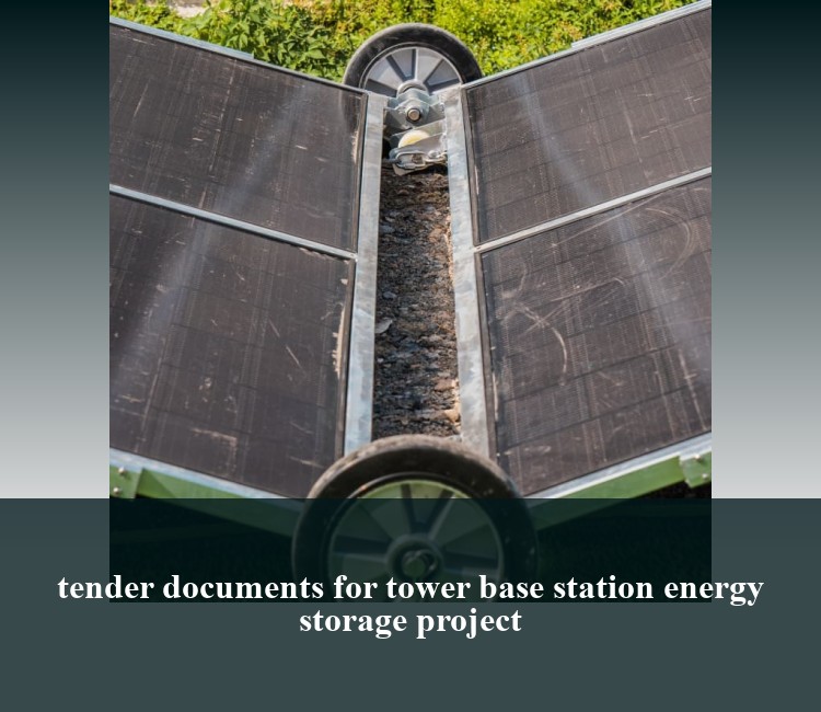 tender documents for tower base station energy storage project