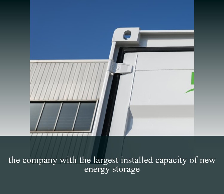 the company with the largest installed capacity of new energy storage