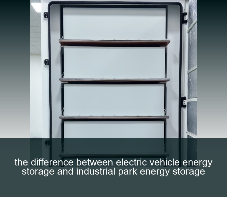 the difference between electric vehicle energy storage and industrial park energy storage