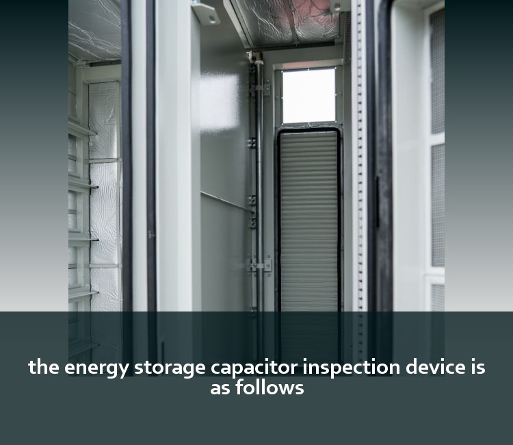 the energy storage capacitor inspection device is as follows