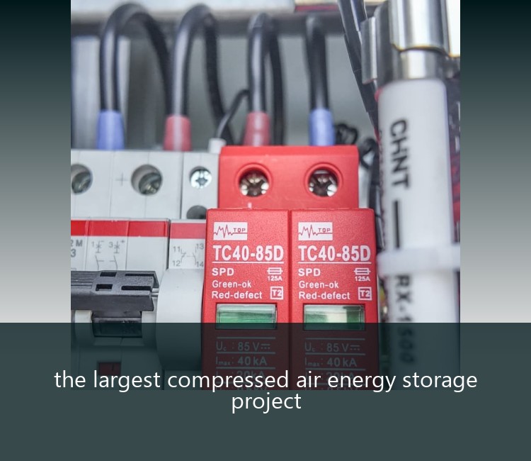 the largest compressed air energy storage project