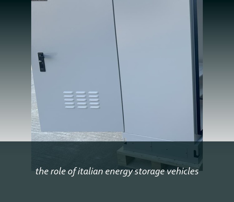 the role of italian energy storage vehicles