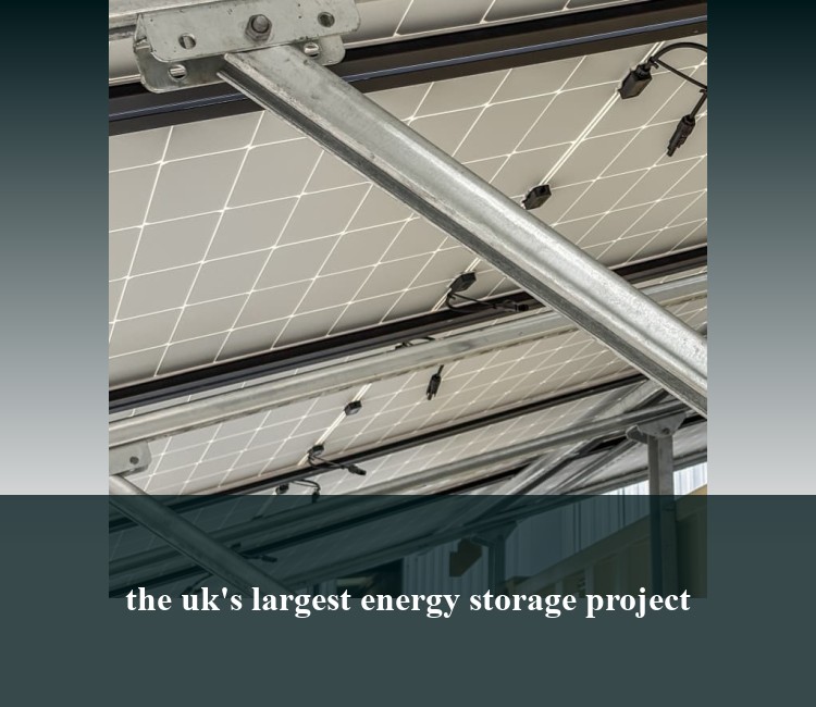 the uk's largest energy storage project