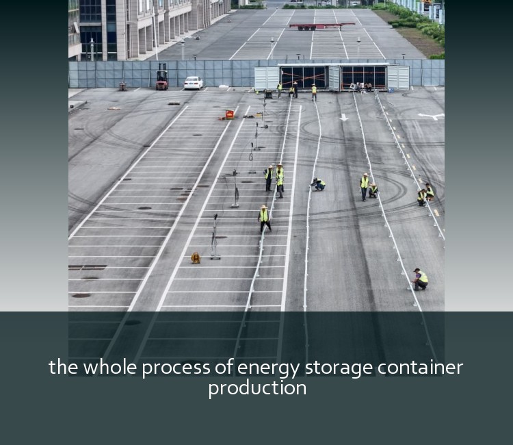 the whole process of energy storage container production
