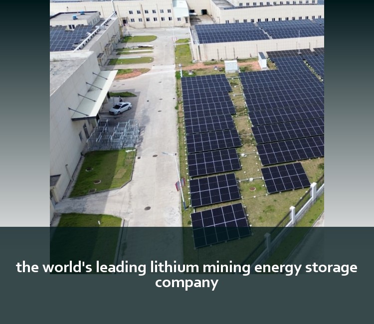 the world's leading lithium mining energy storage company