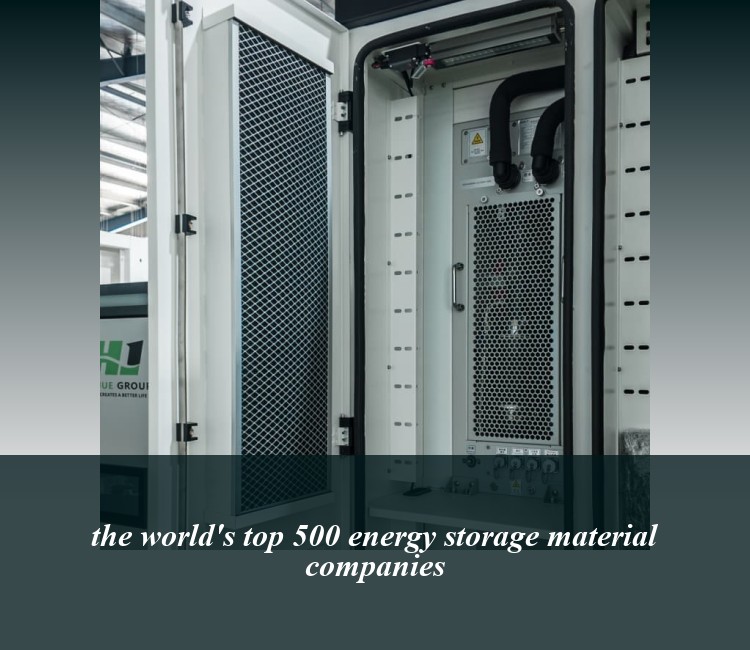 the world's top 500 energy storage material companies