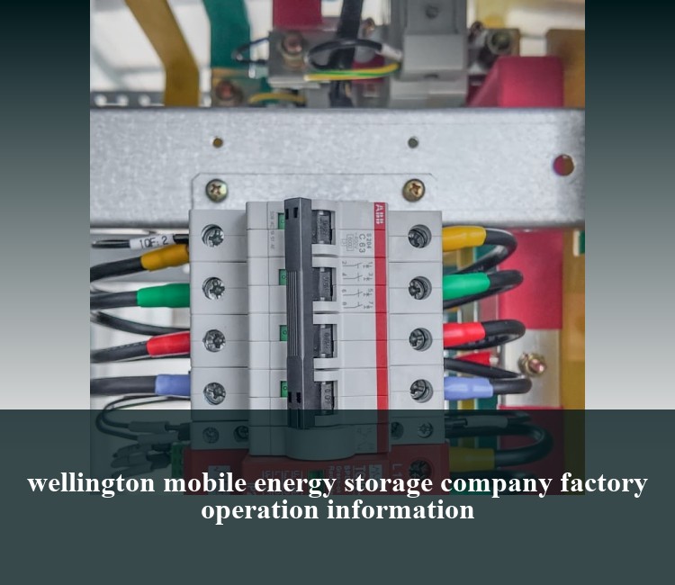 wellington mobile energy storage company factory operation information
