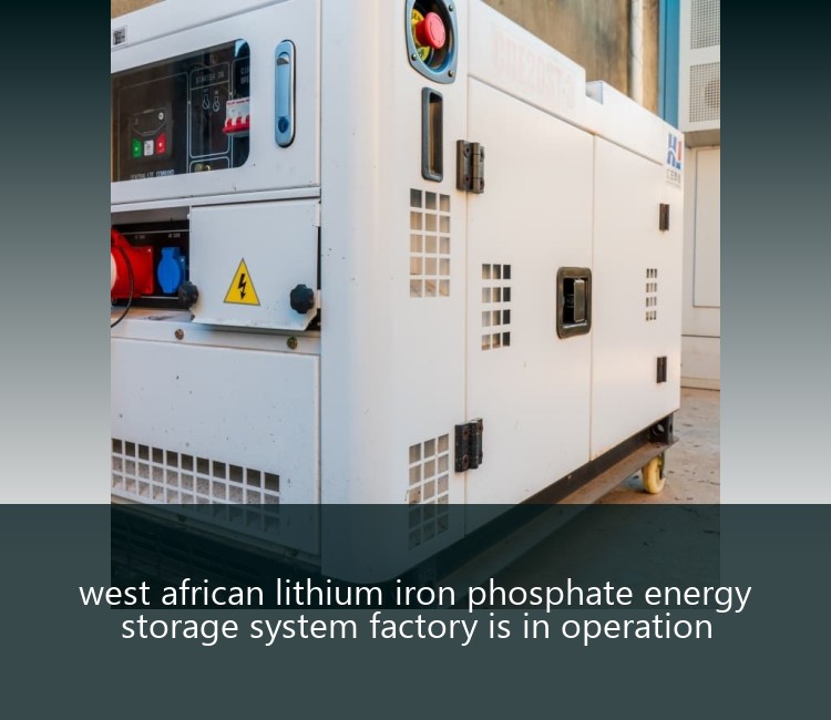 west african lithium iron phosphate energy storage system factory is in operation