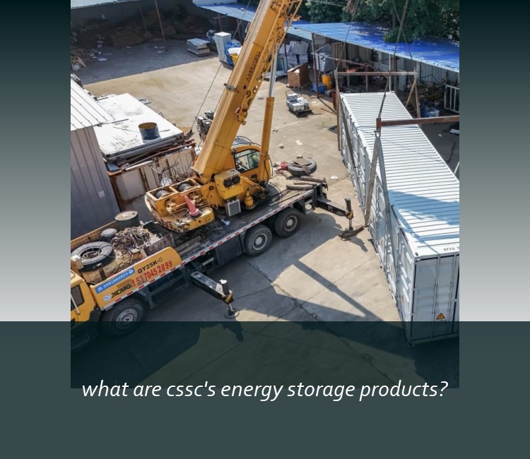 what are cssc's energy storage products?