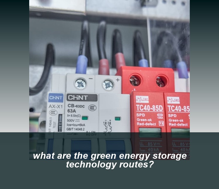 what are the green energy storage technology routes?