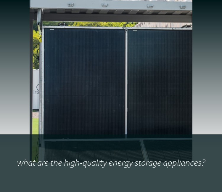what are the high-quality energy storage appliances?